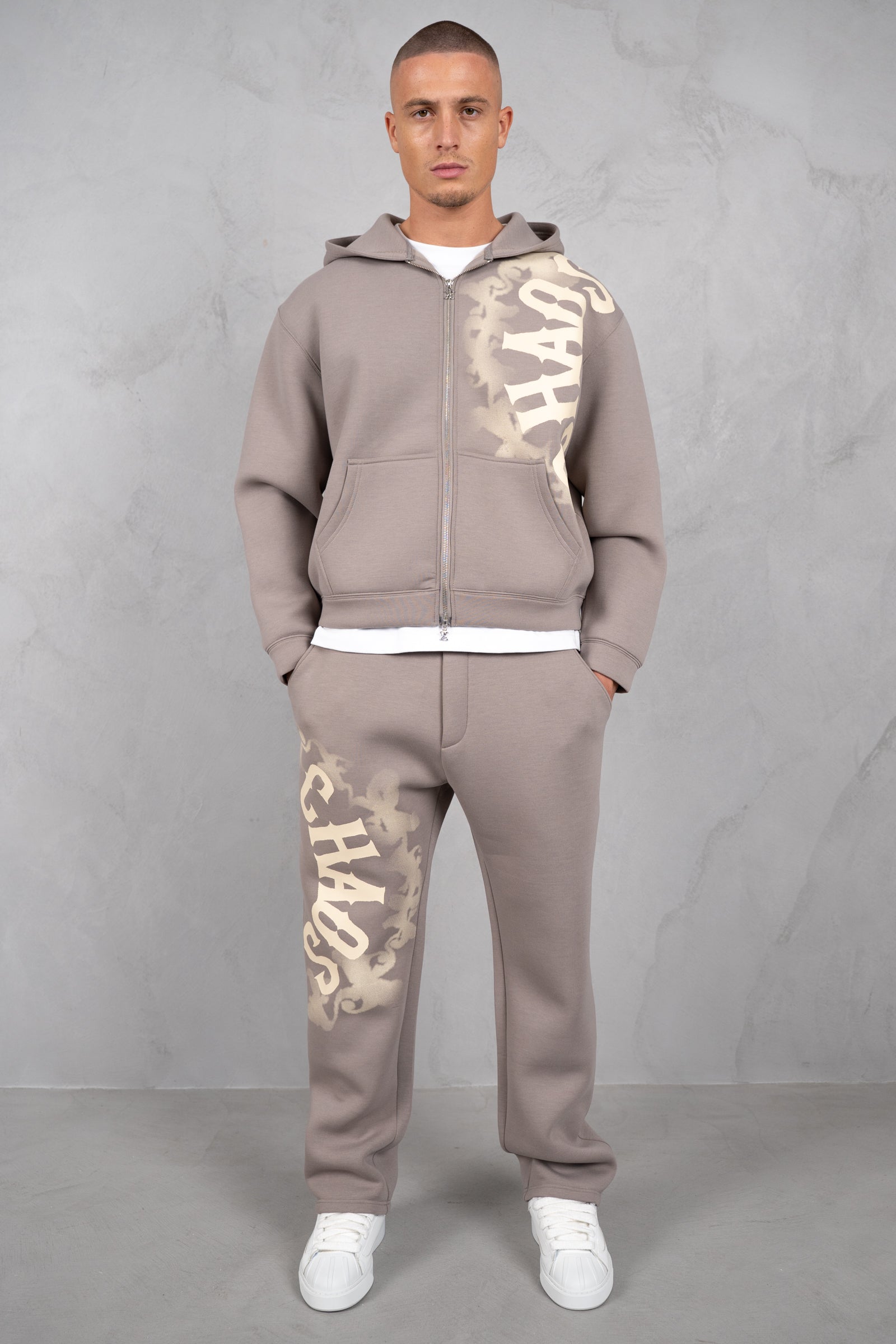 Chaos Soft Scuba Hoodie - Grey
