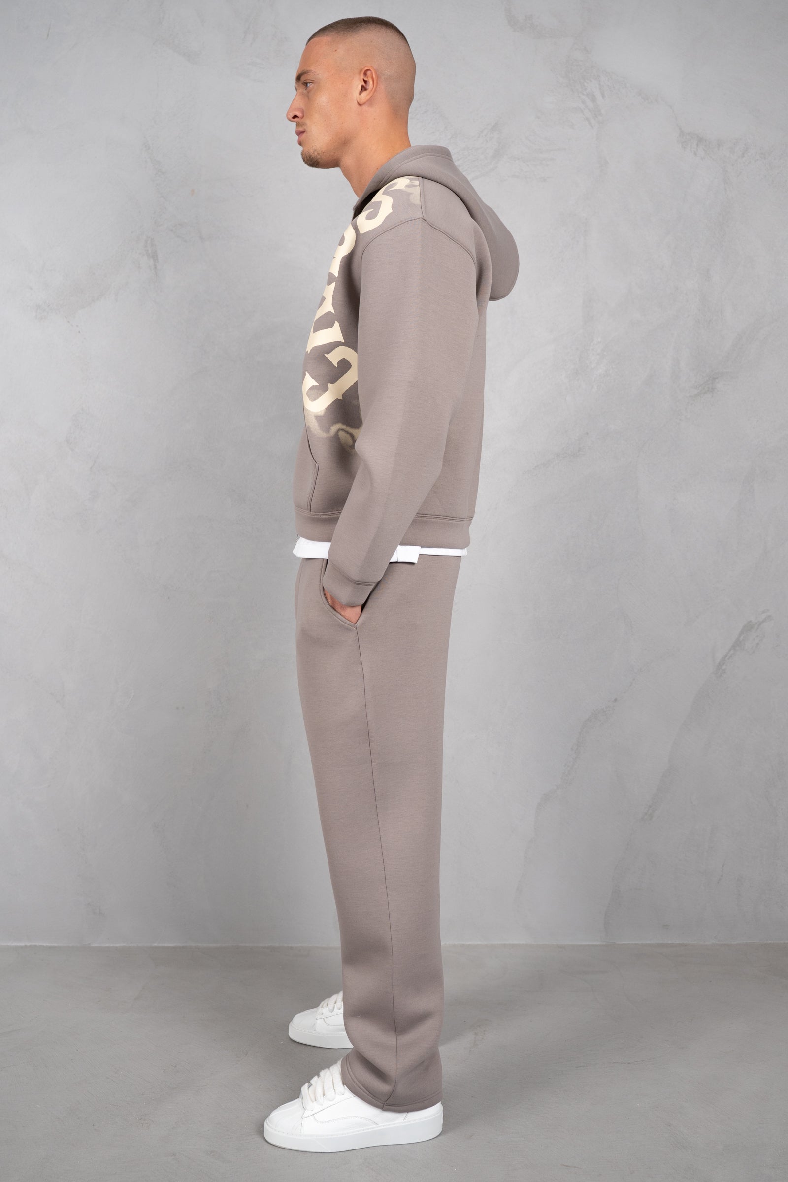 Chaos Soft Scuba Hoodie - Grey