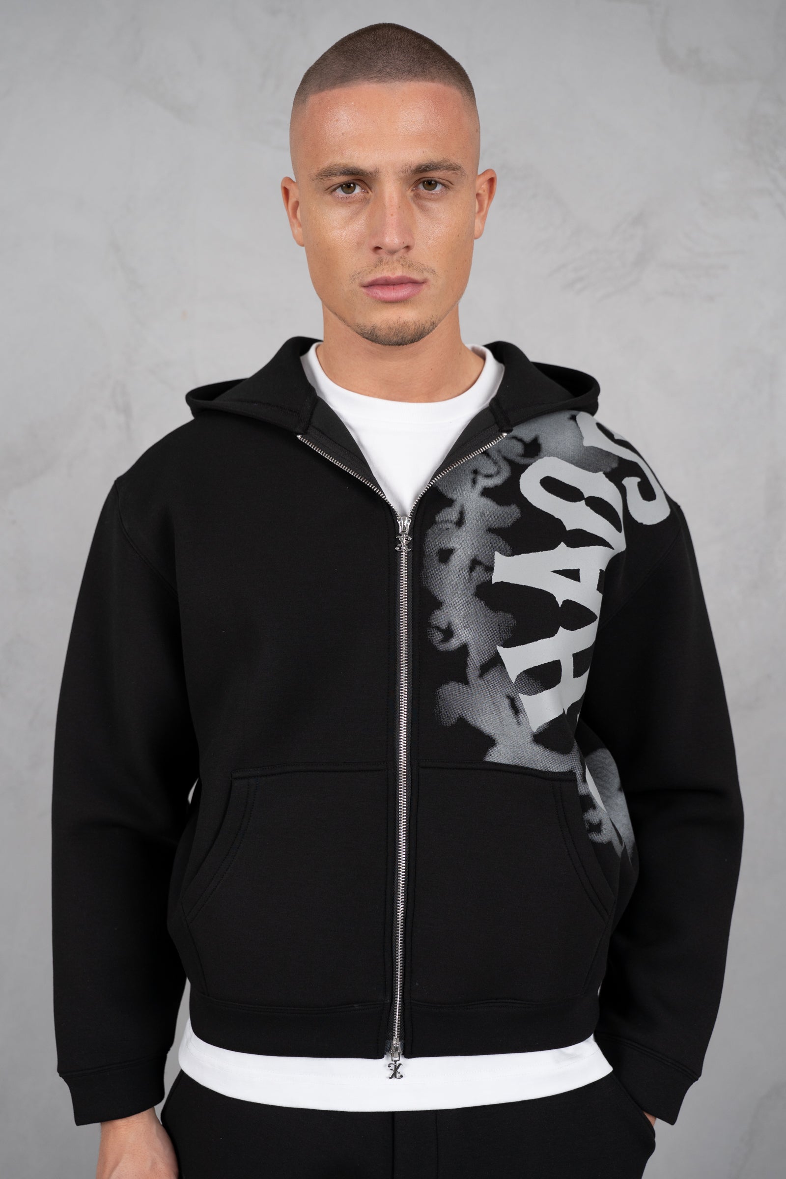 Chaos Soft Scuba Hoodie - Black
