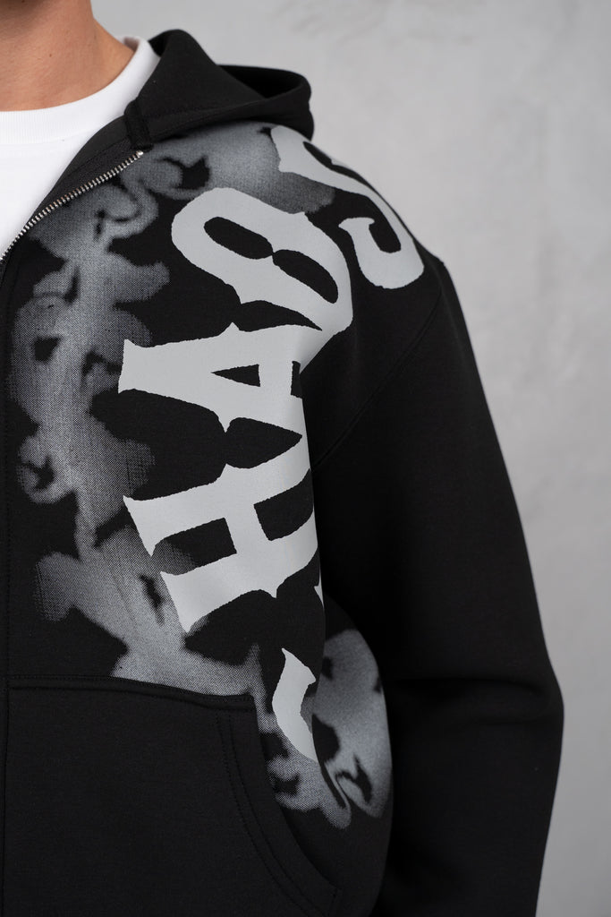 Chaos Soft Scuba Hoodie - Black