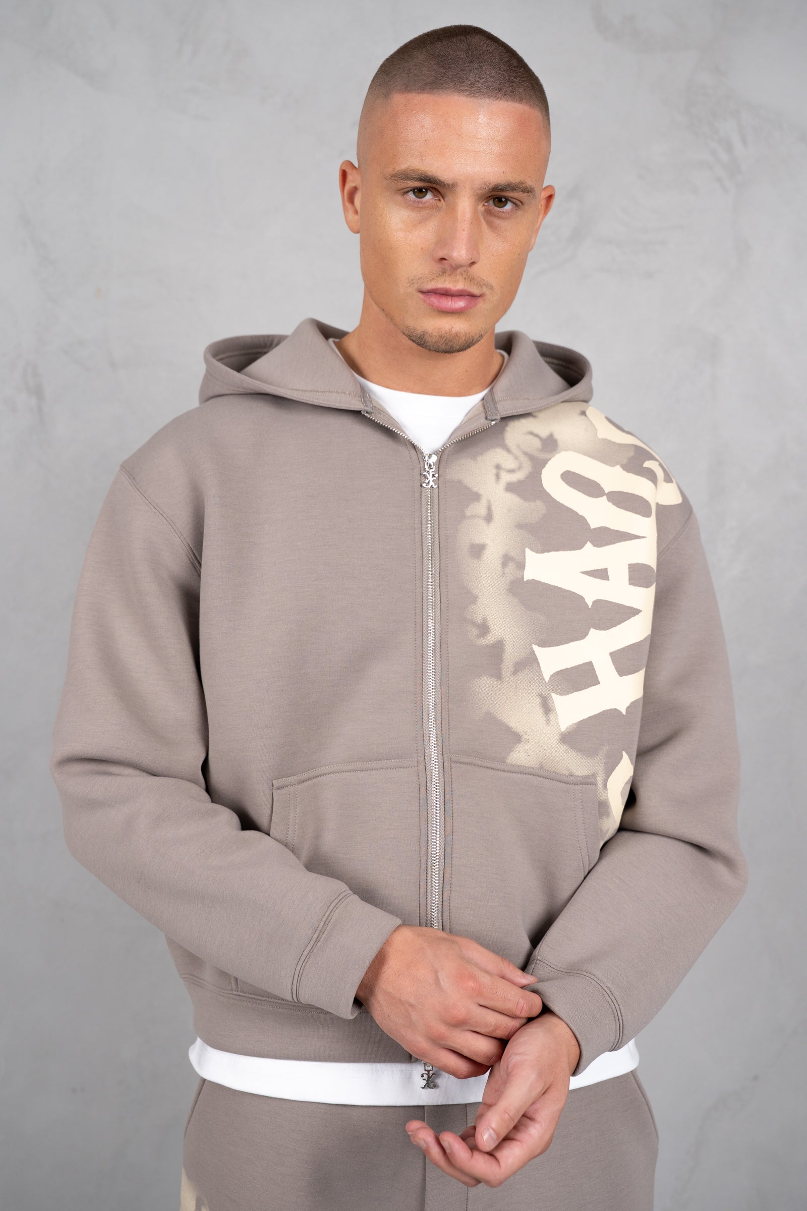 Chaos Soft Scuba Hoodie - Grey