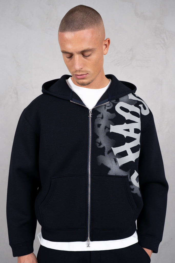 Chaos Soft Scuba Hoodie - Navy