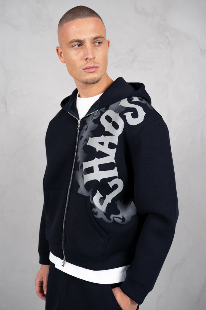 Chaos Soft Scuba Hoodie - Navy