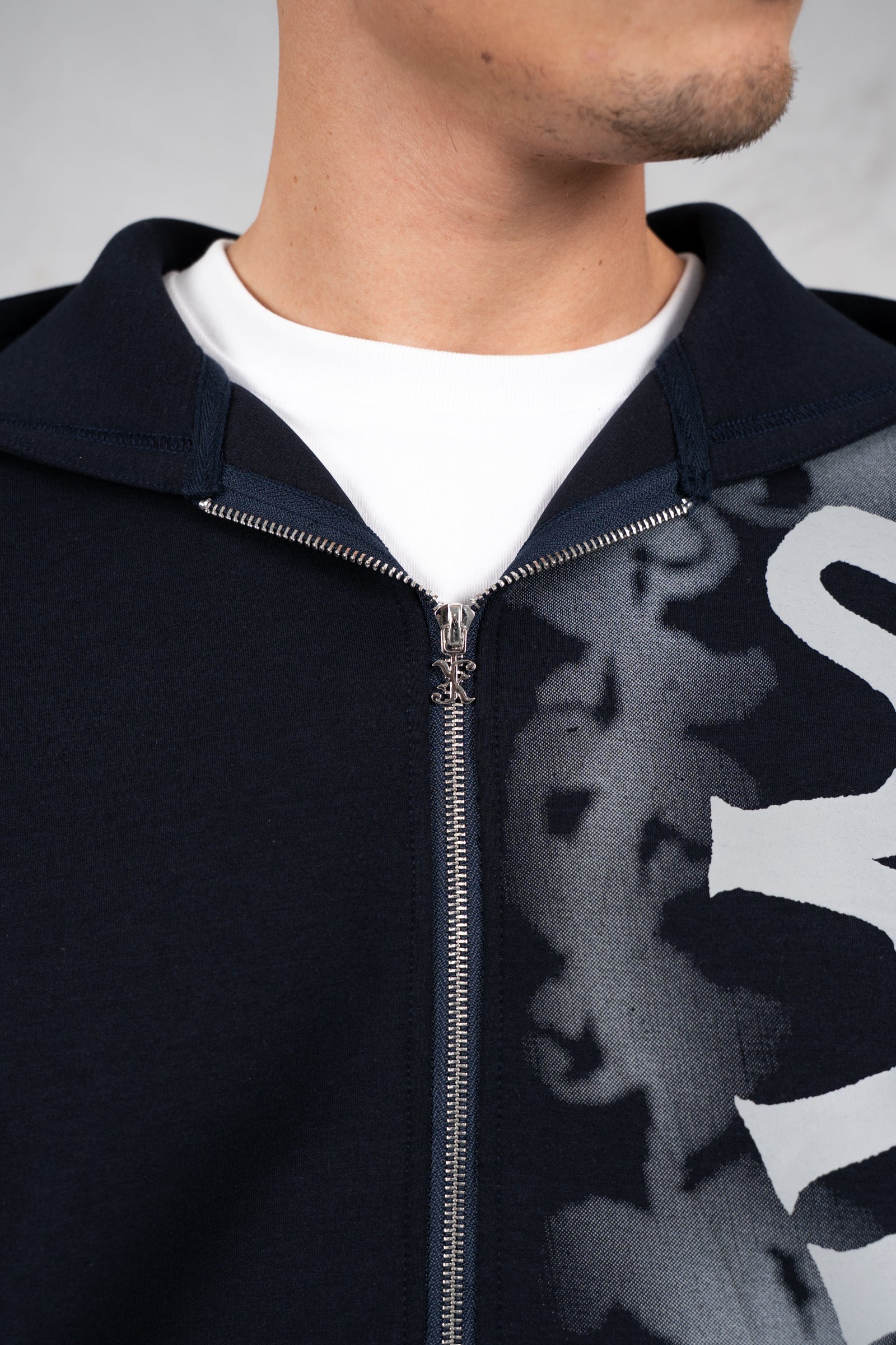 Chaos Soft Scuba Hoodie - Navy