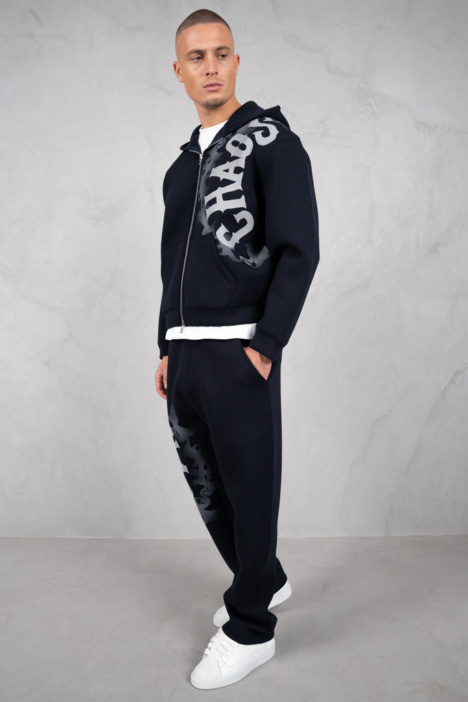 Chaos Soft Scuba Hoodie - Navy