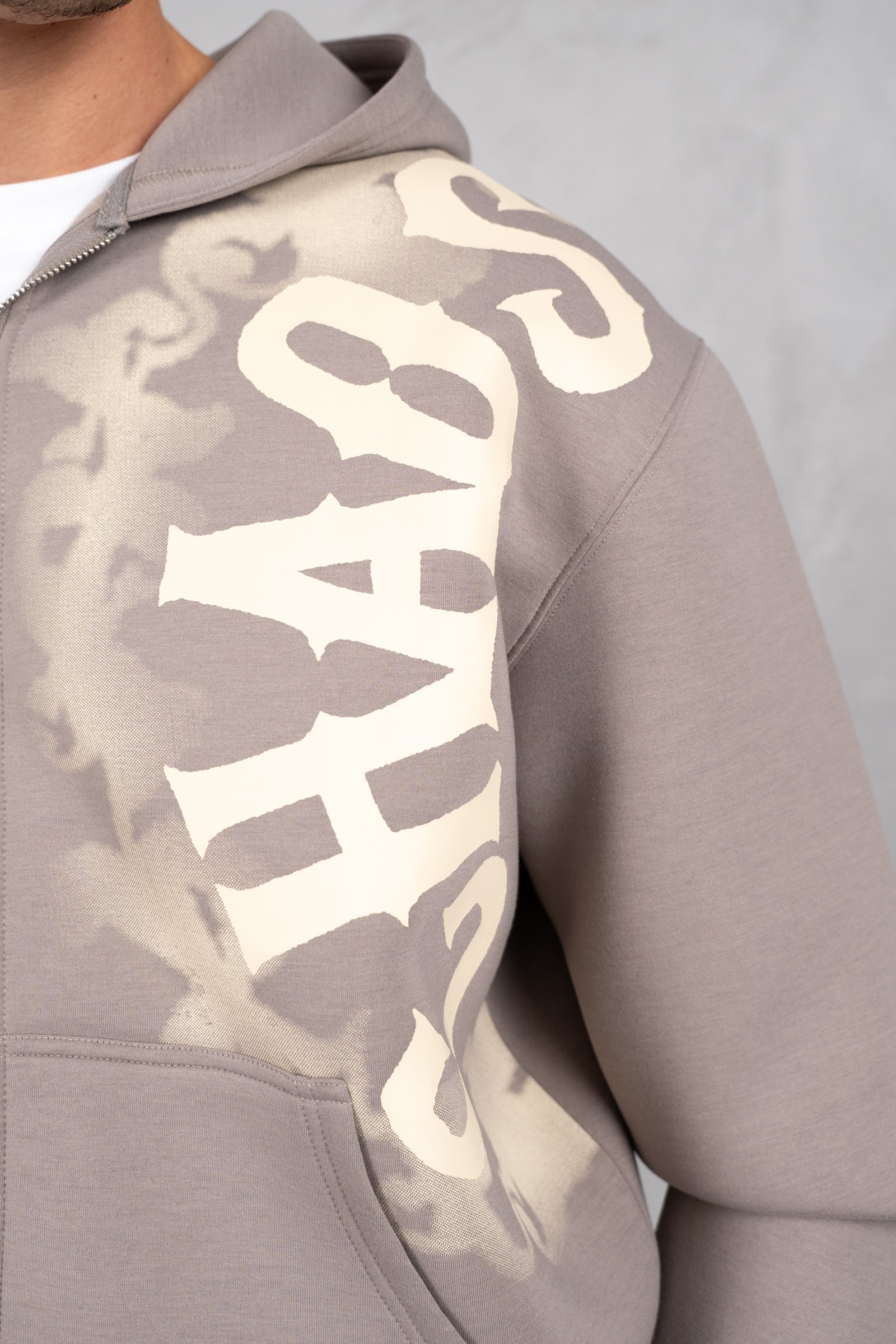 Chaos Soft Scuba Hoodie - Grey