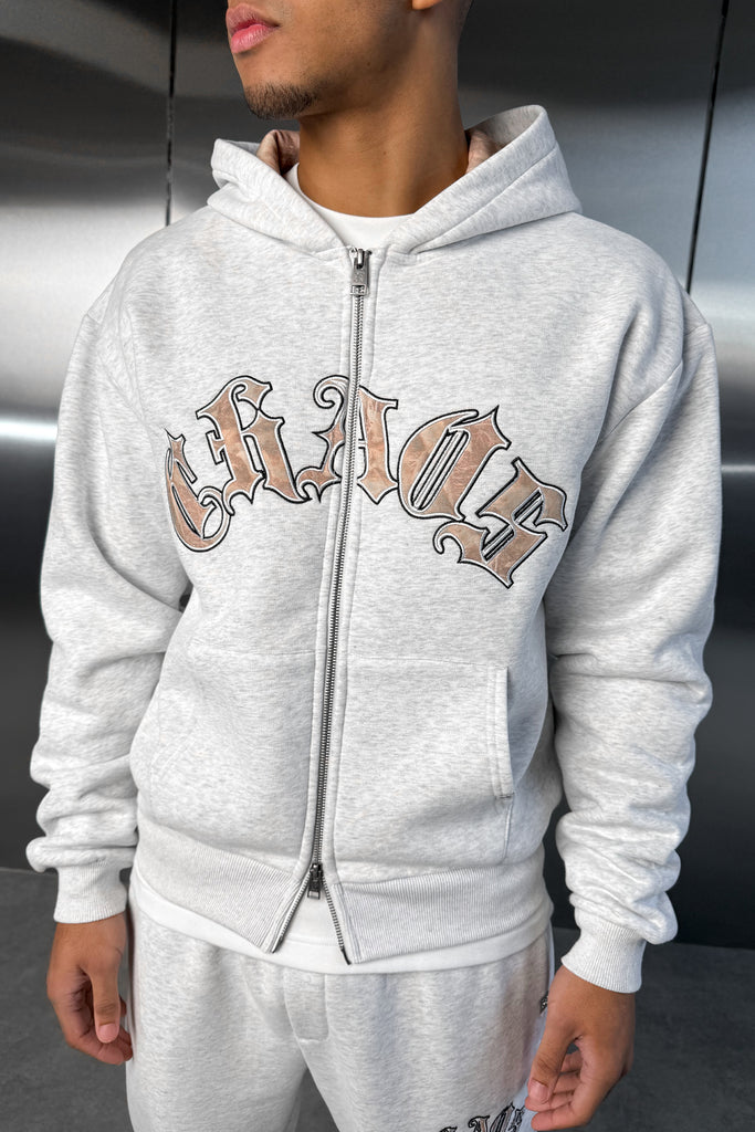 Chaos Real-Tree Camo Hoodie - Grey