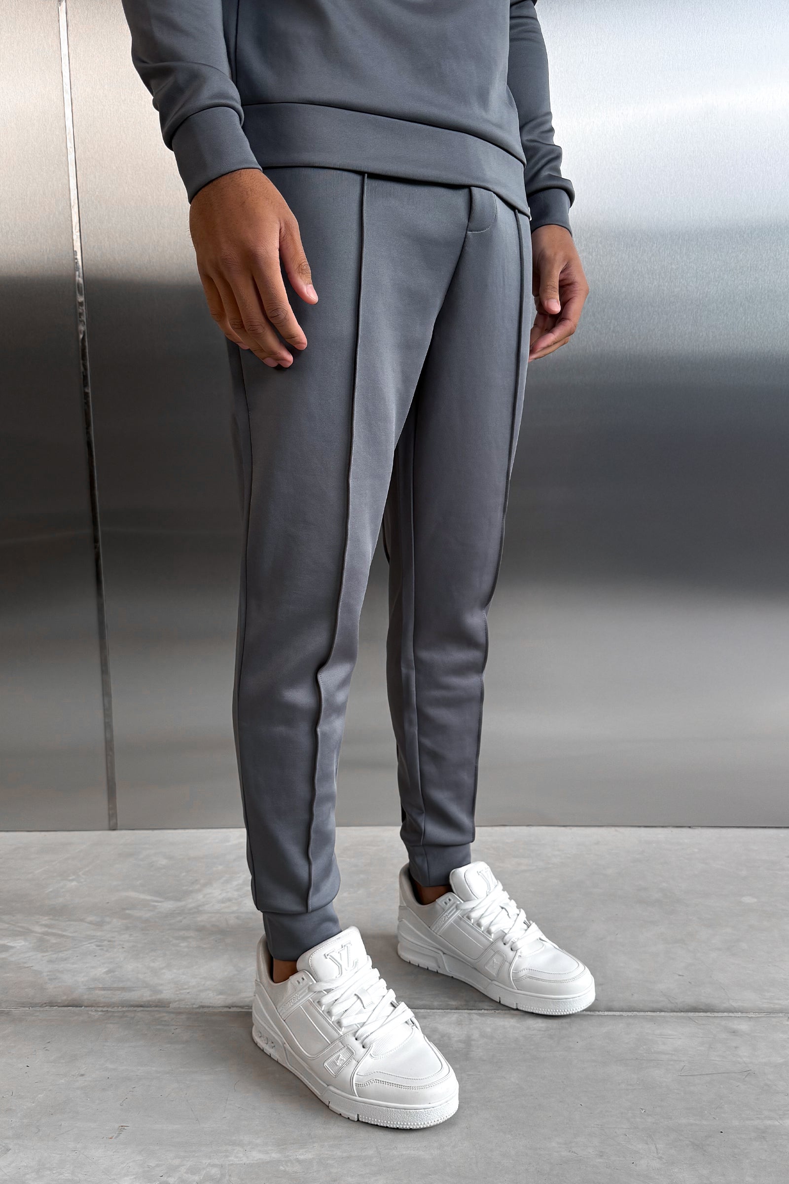 Scuba Pintuck Joggers - Charcoal