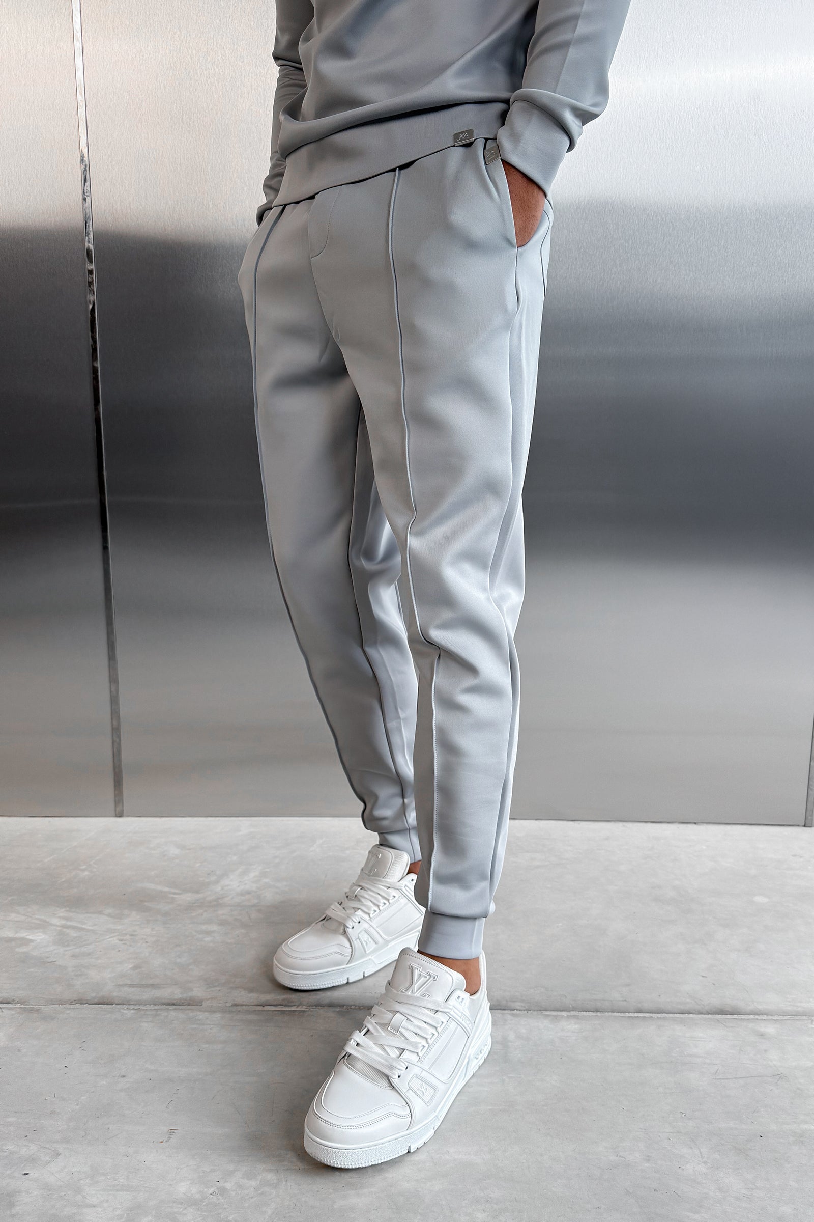 Scuba Pintuck Joggers - Grey
