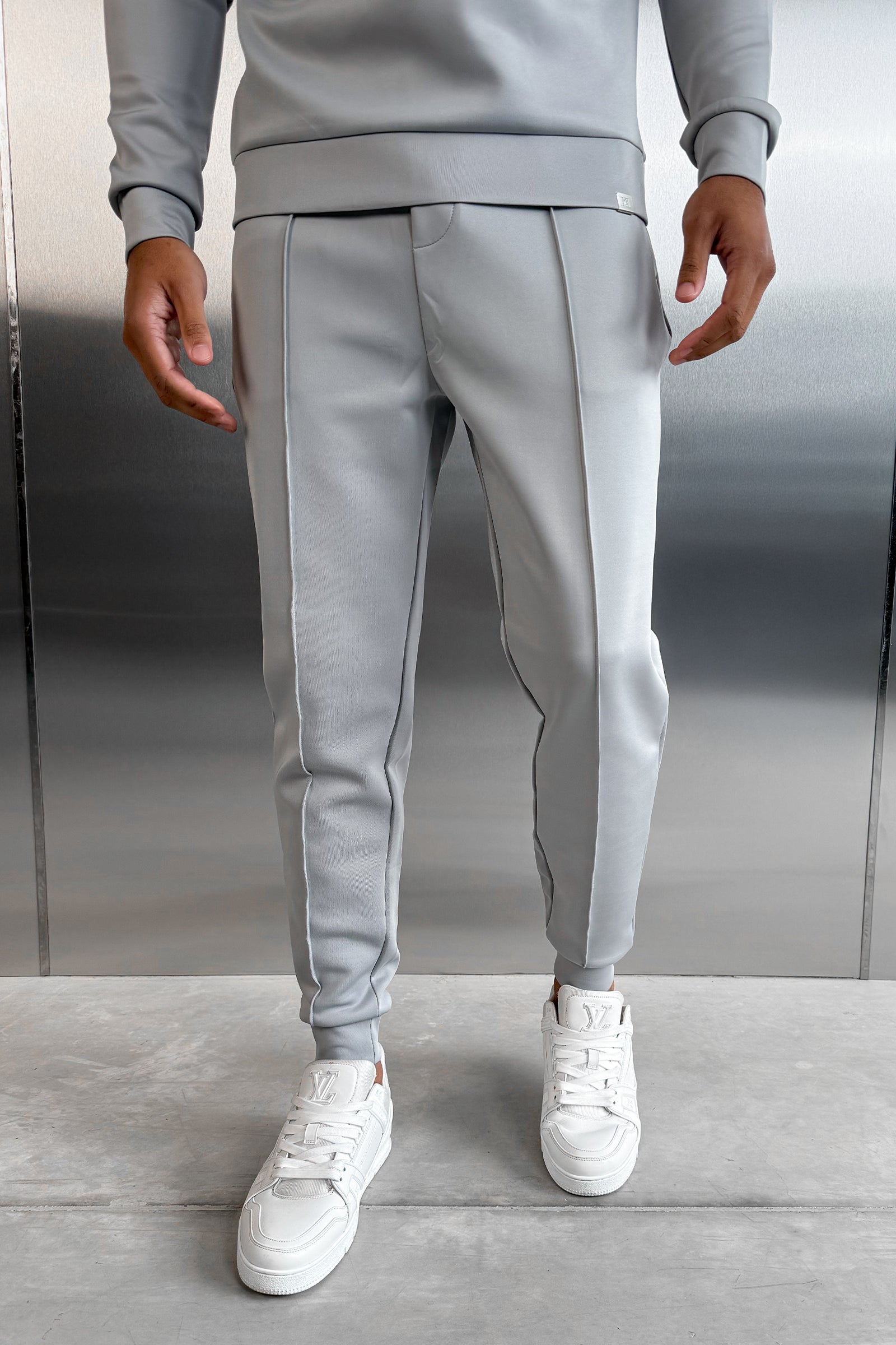 Scuba Pintuck Joggers - Grey