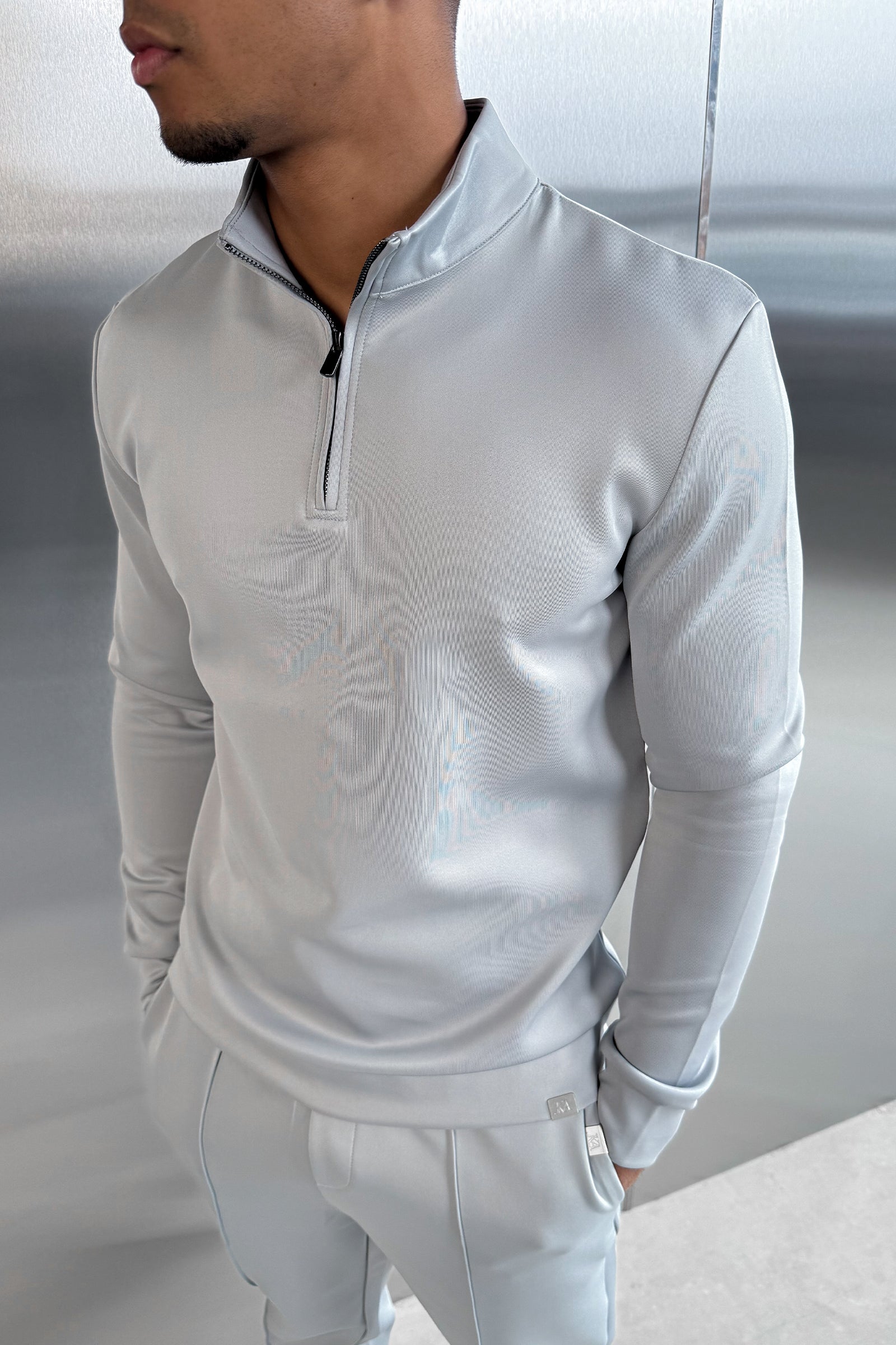 Scuba Quarter Zip Jumper - Grey