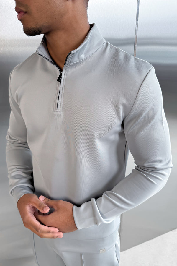 Scuba Quarter Zip Jumper - Grey