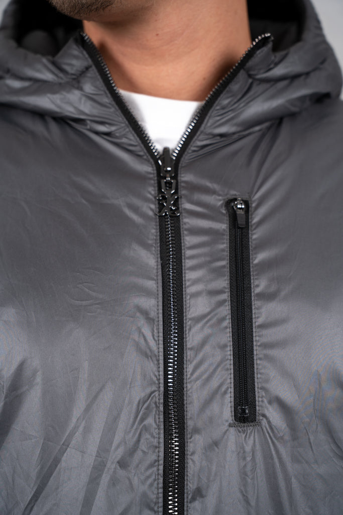 Core Reversible Boxy Puffer Jacket - Black