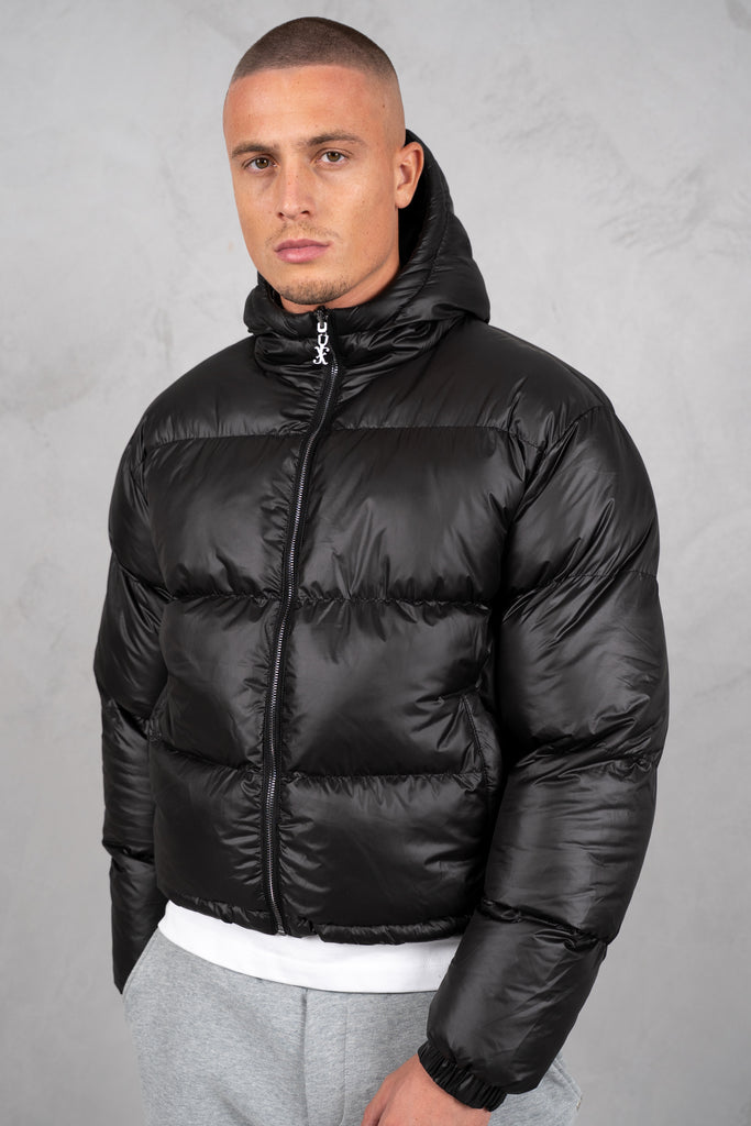 Core Reversible Boxy Puffer Jacket - Black