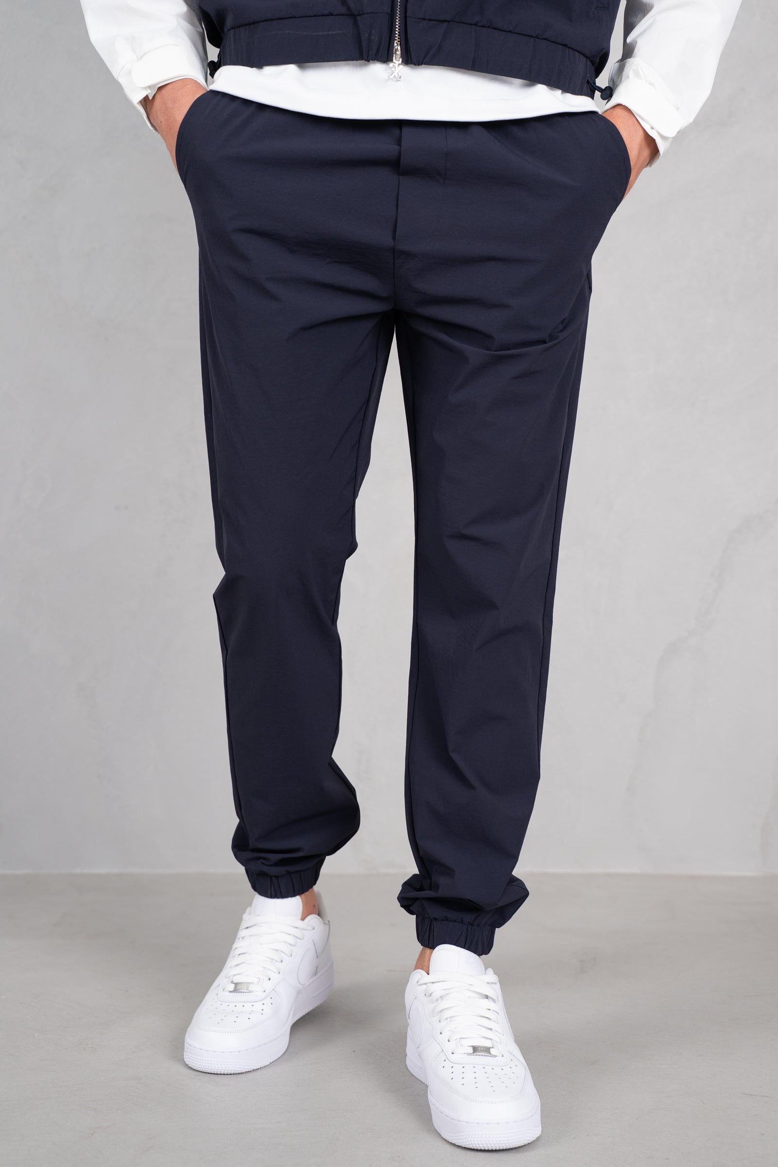 Crinkle Tech Pant - Navy