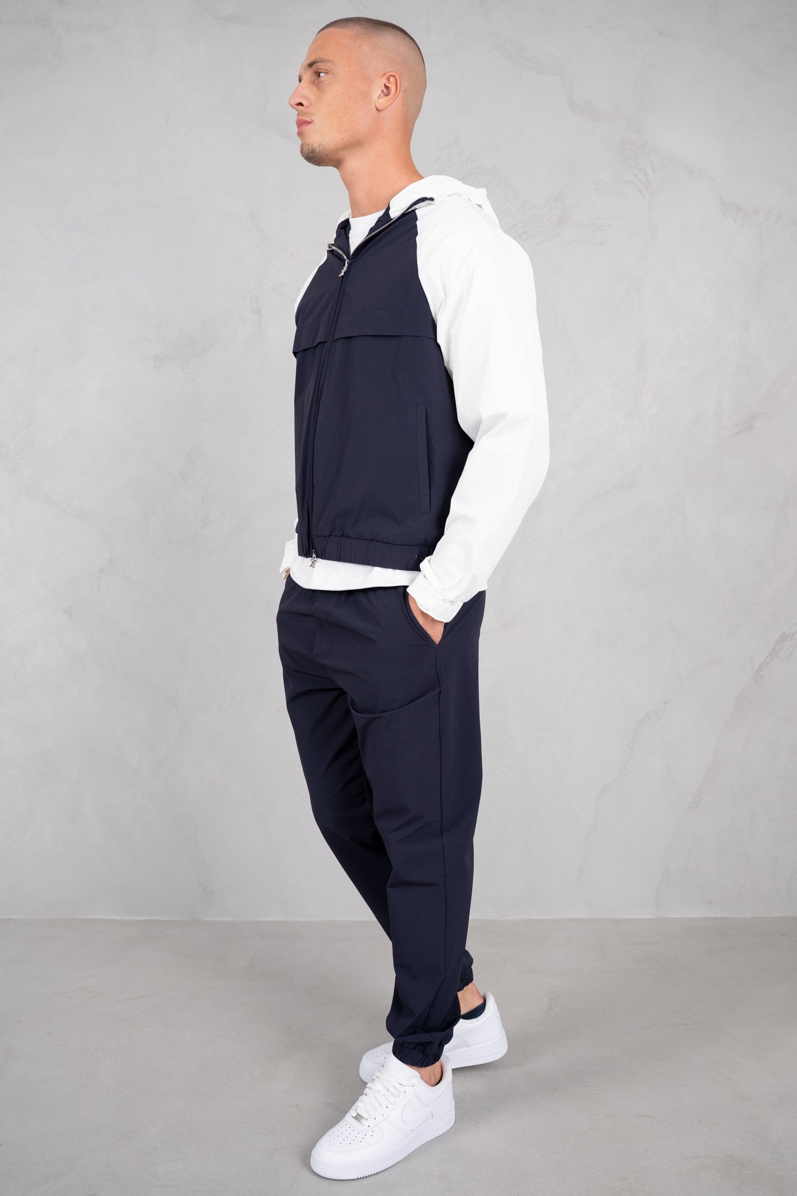 Crinkle Tech Pant - Navy