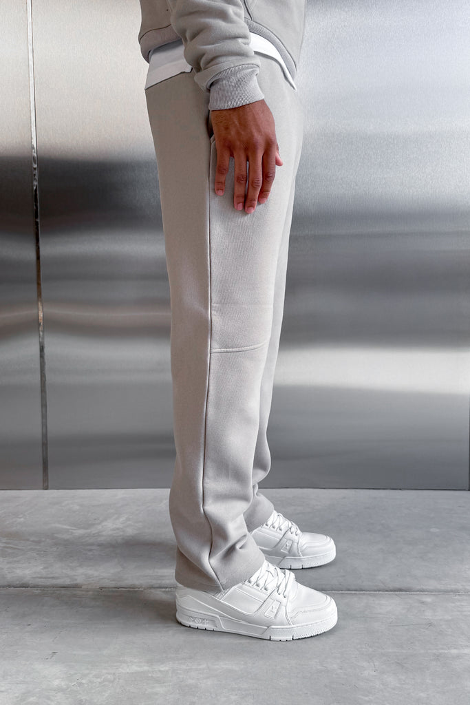 Curve Seam Straight Leg Jogger - Grey