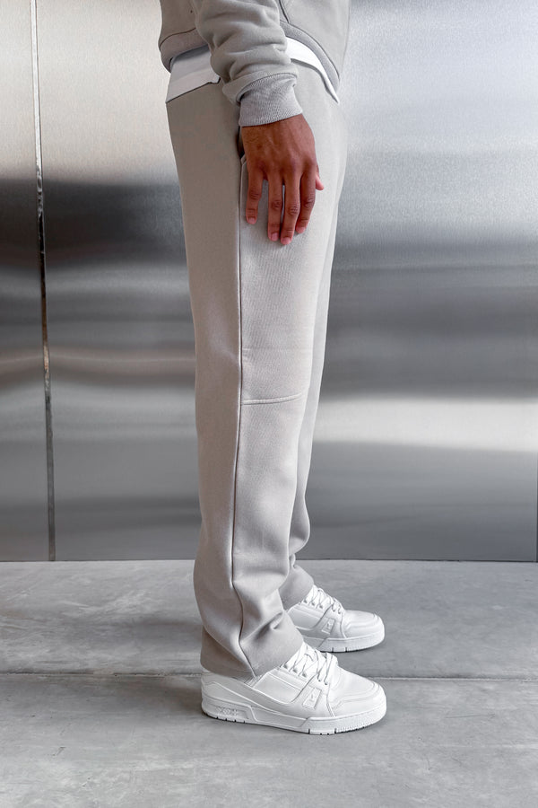 Curve Seam Straight Leg Jogger - Grey