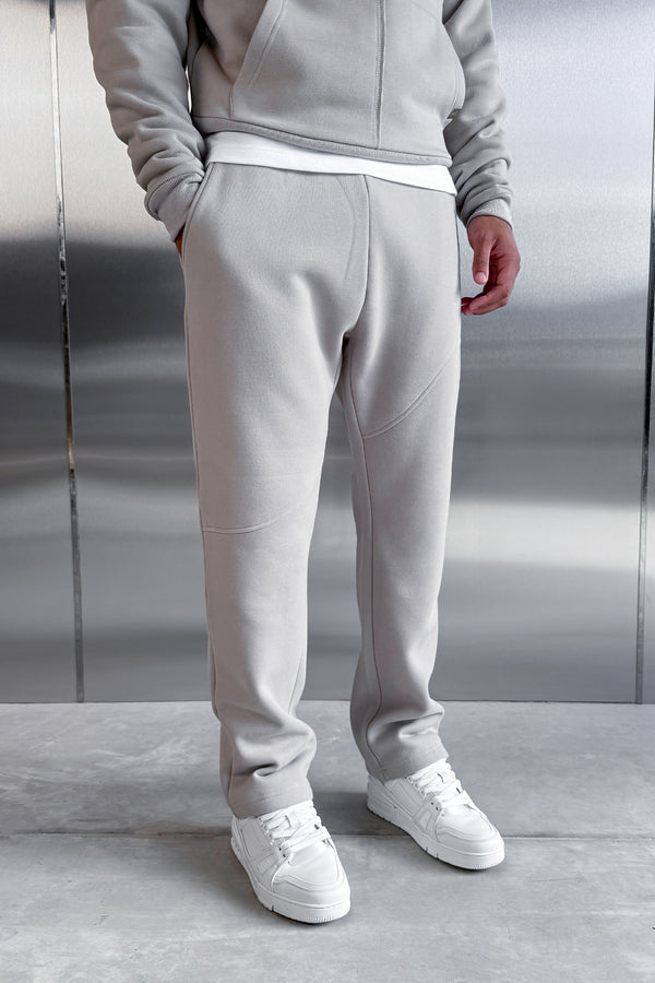 Curve Seam Straight Leg Jogger - Grey