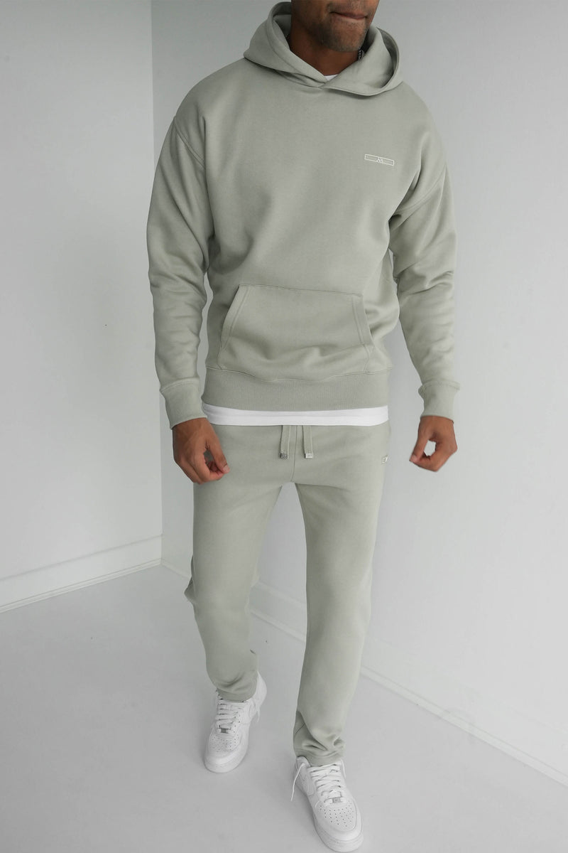 Day To Day Straight Leg Full Tracksuit - Pale Green