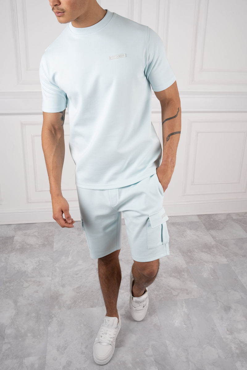 Day To Day Slim Fit Twin Set - Pastel Blue