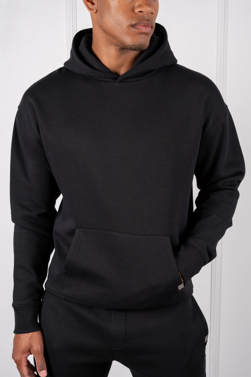 Slim Fit Hoodie - Black