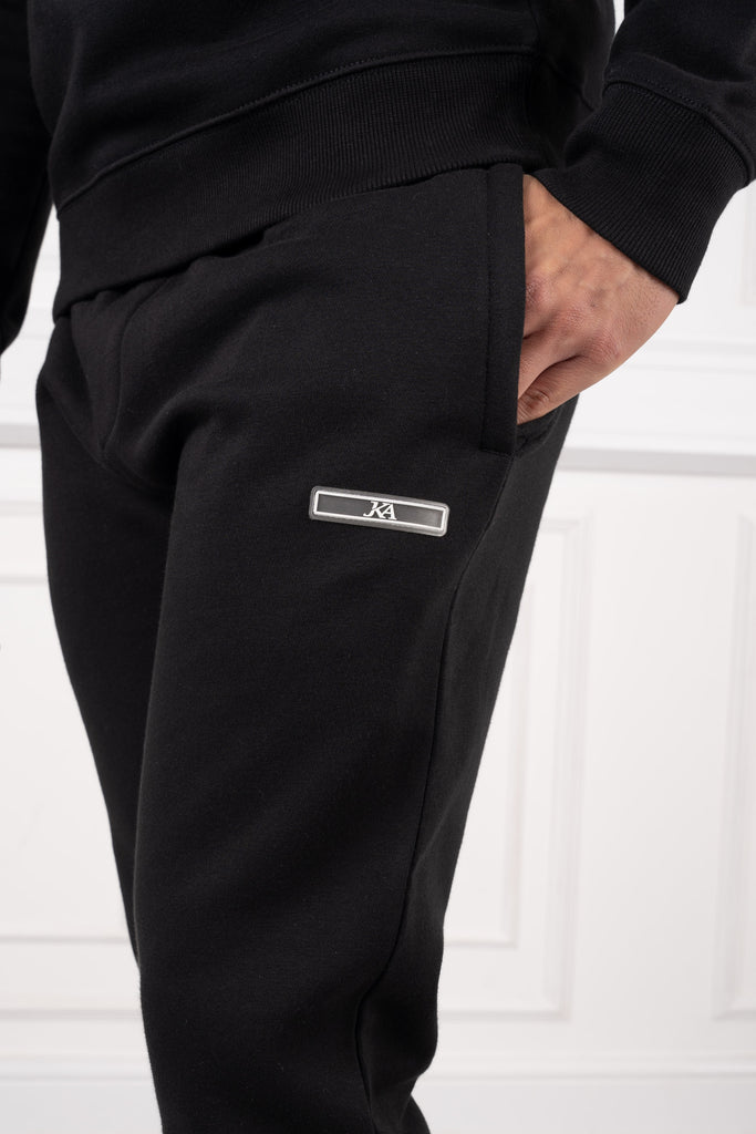 Day To Day Crew Neck TS Joggers - Black