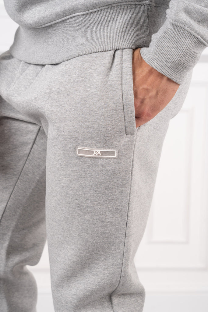 Day To Day Crew Neck Full Tracksuit - Grey Marl