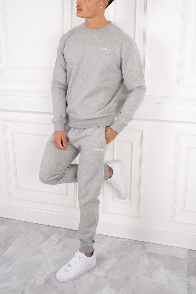 Day To Day Crew Neck TS Sweatshirt - Grey Marl