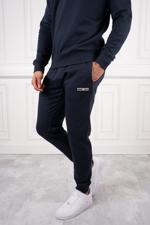 Day To Day Crew Neck TS Joggers - Navy