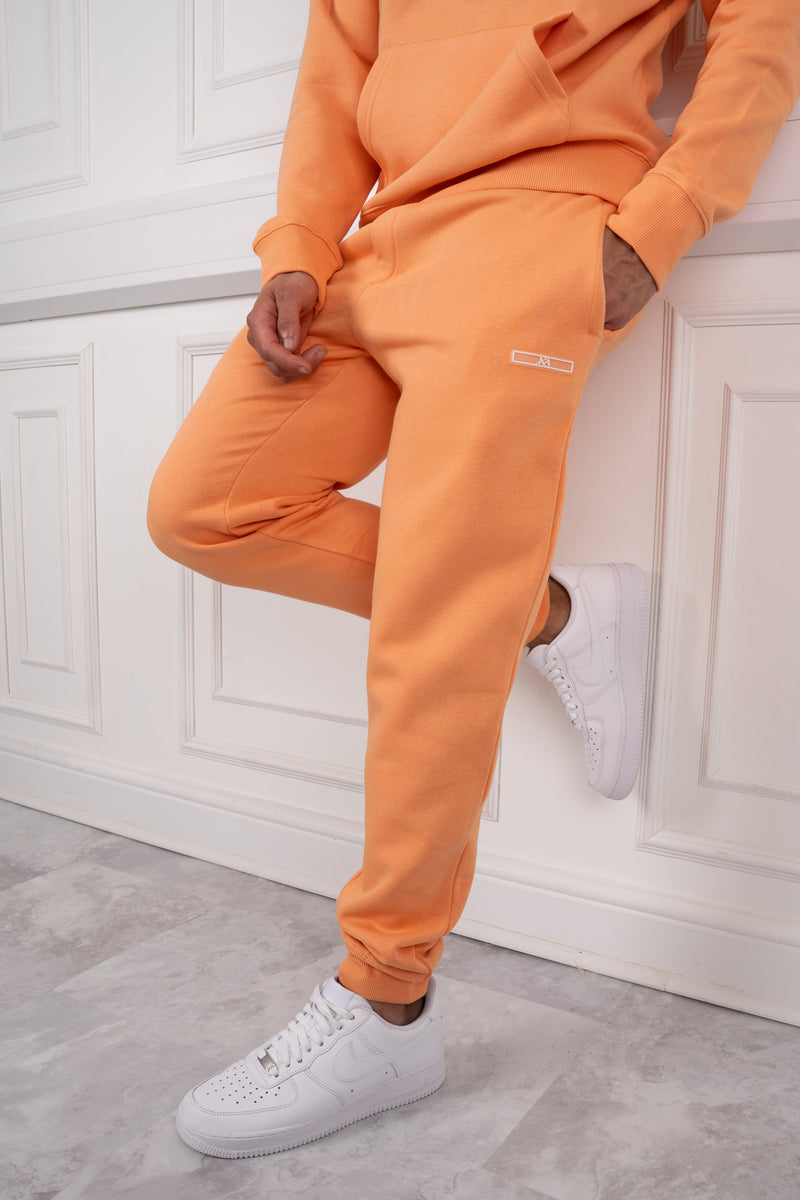 Day To Day Slim Fit Full Tracksuit - Pastel Orange