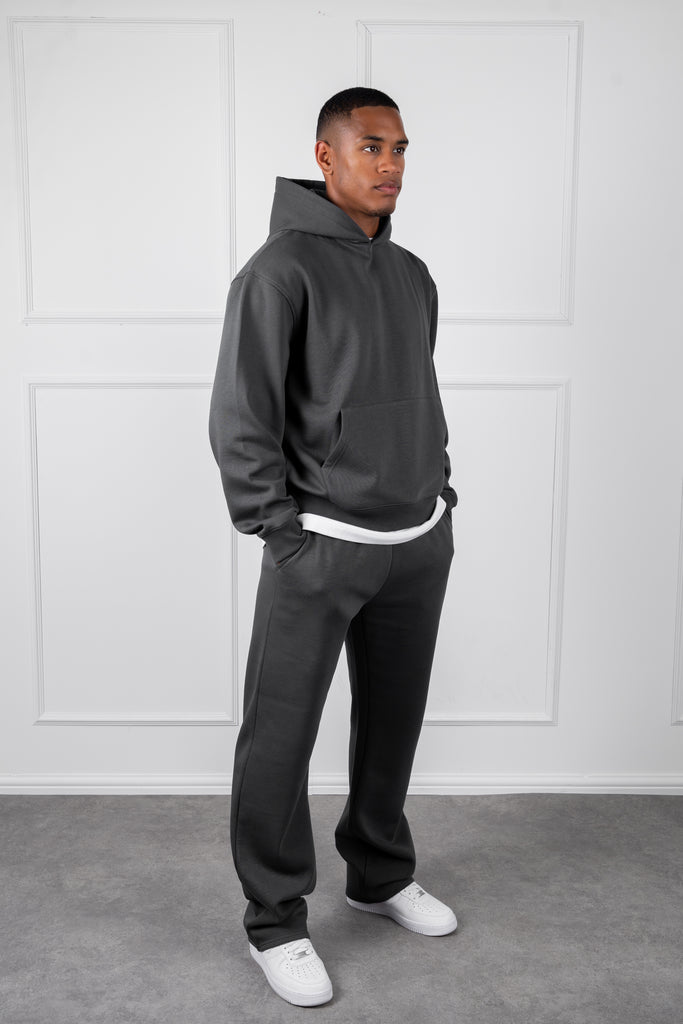 Oversized Boxy Hoodie - Charcoal
