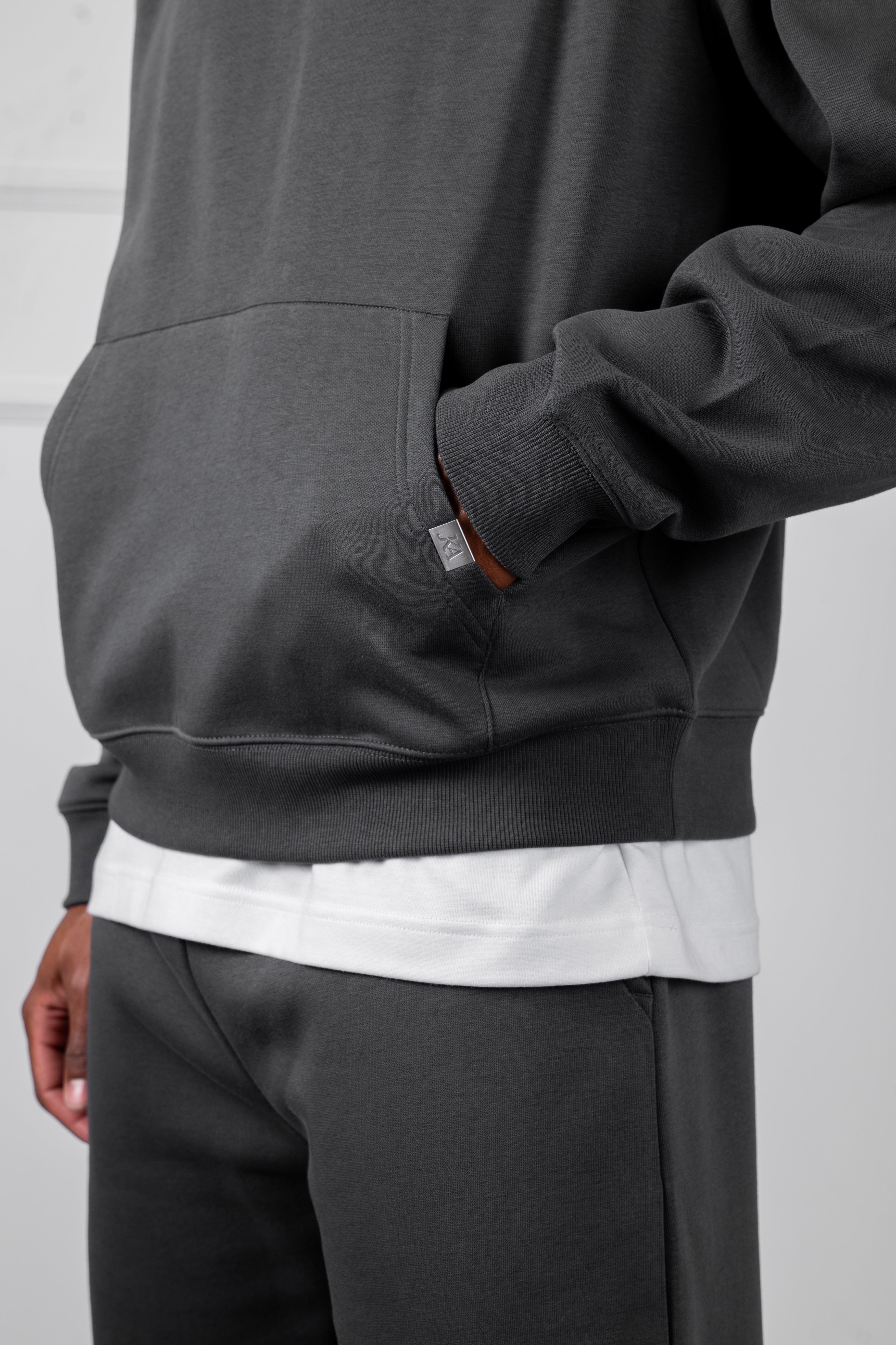 Oversized Boxy Hoodie - Charcoal
