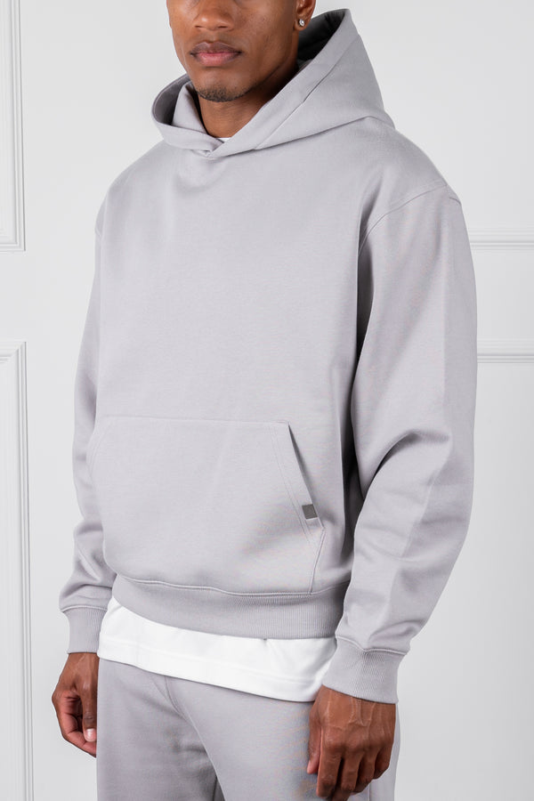 Oversized Boxy Hoodie - Grey
