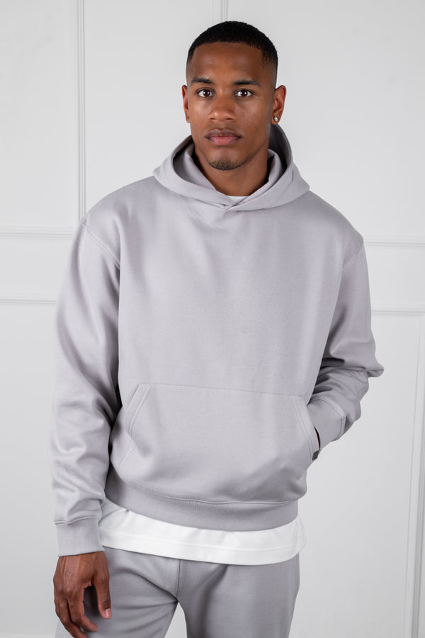 Oversized Boxy Hoodie - Grey