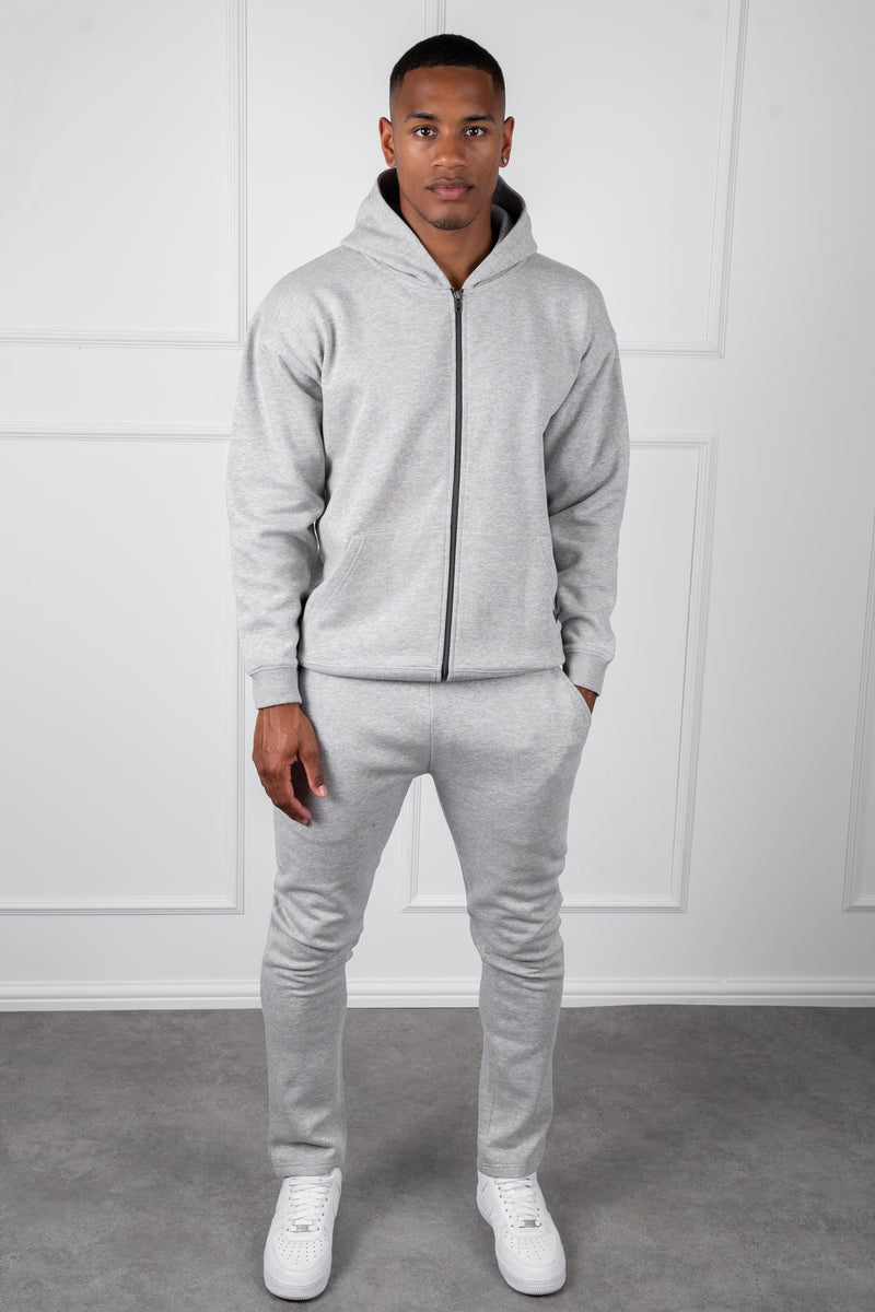 Straight Leg Jogger - Grey Marl