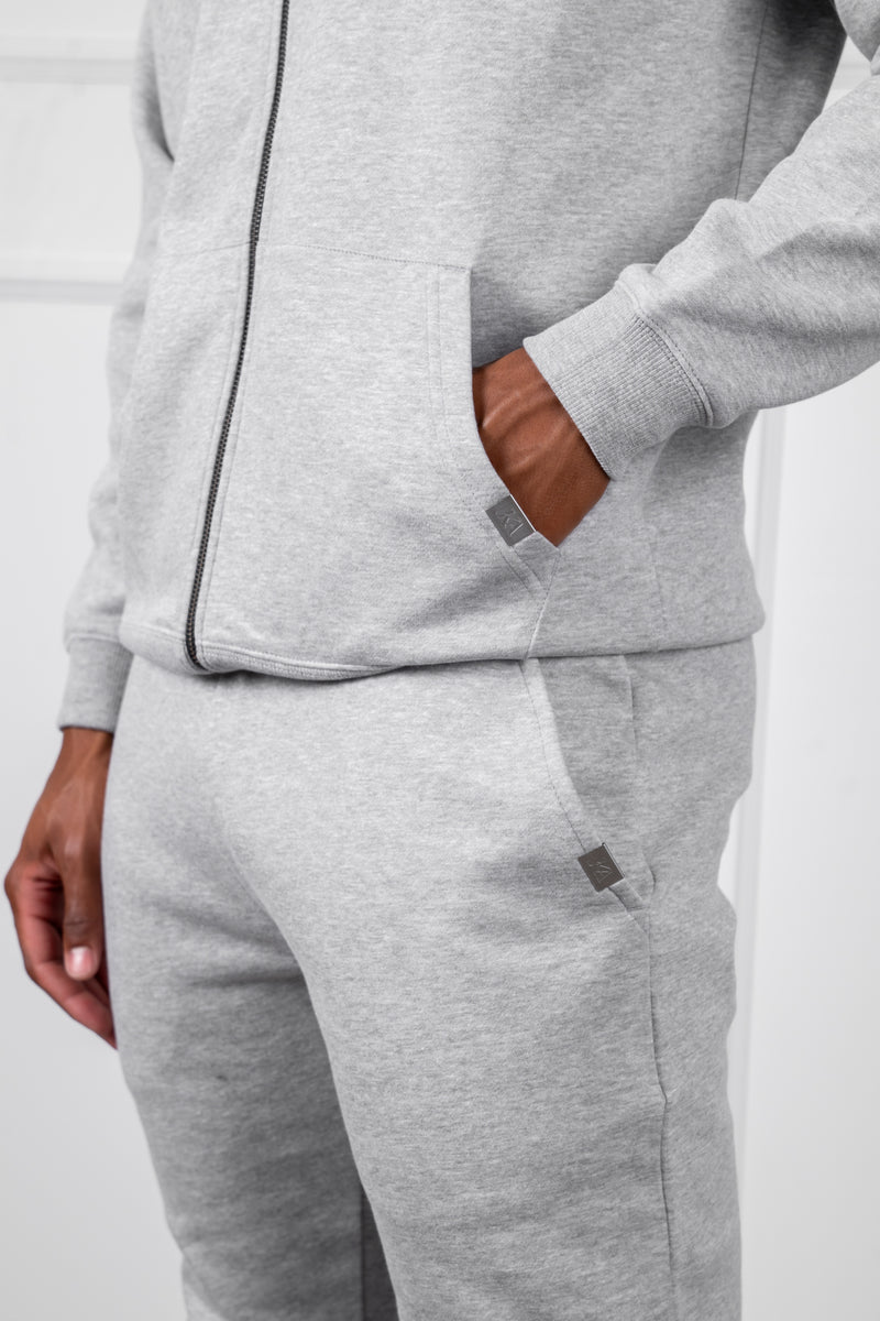 Straight Leg Jogger - Grey Marl