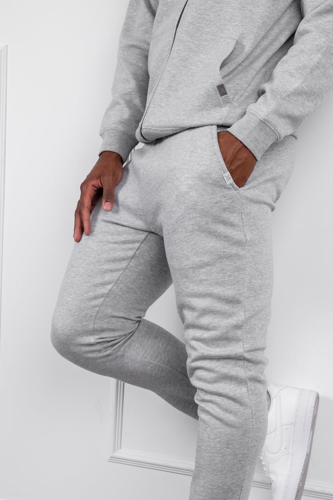 Straight Leg Jogger - Grey Marl