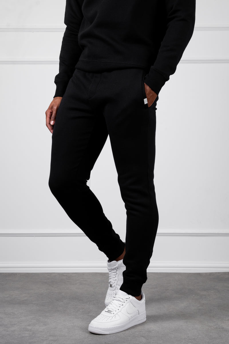 Slim Fit Crew Neck Sweatshirt - Black