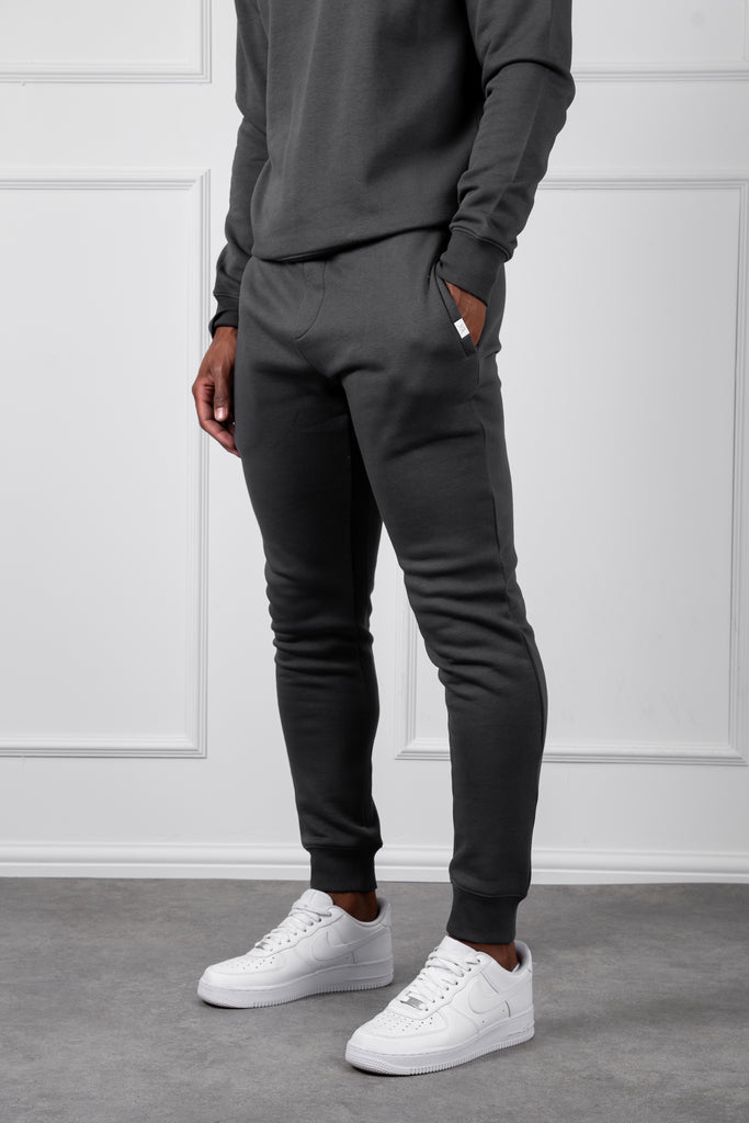 Slim Fit Crew Neck Sweatshirt - Charcoal