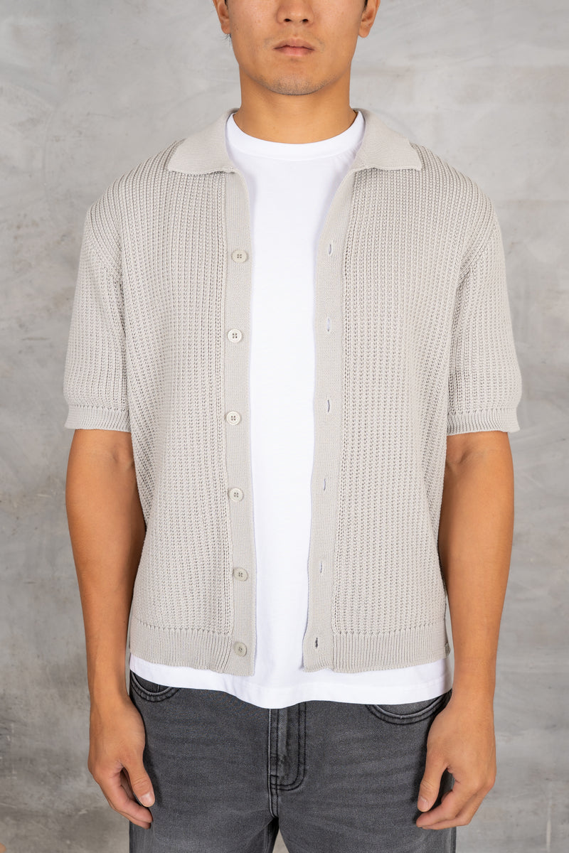 Relaxed Crochet Jogger - Grey