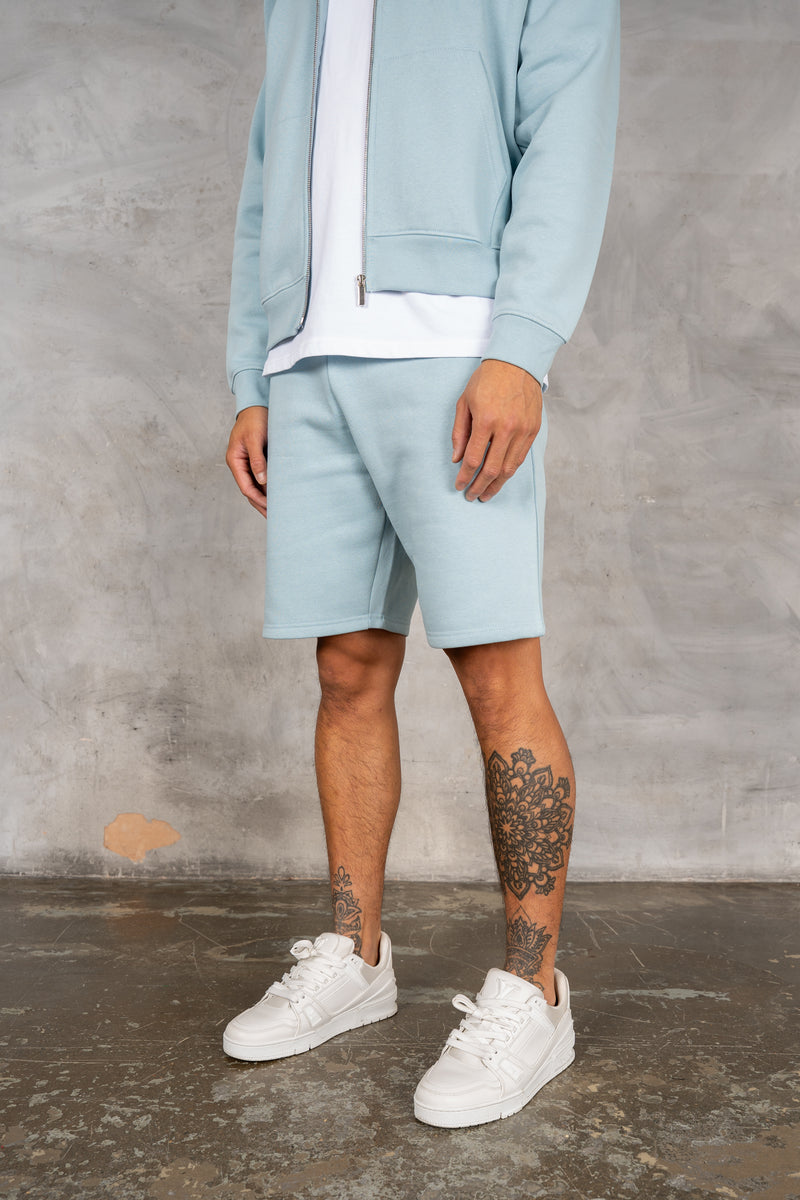 Relaxed Fit Shorts - Light Blue