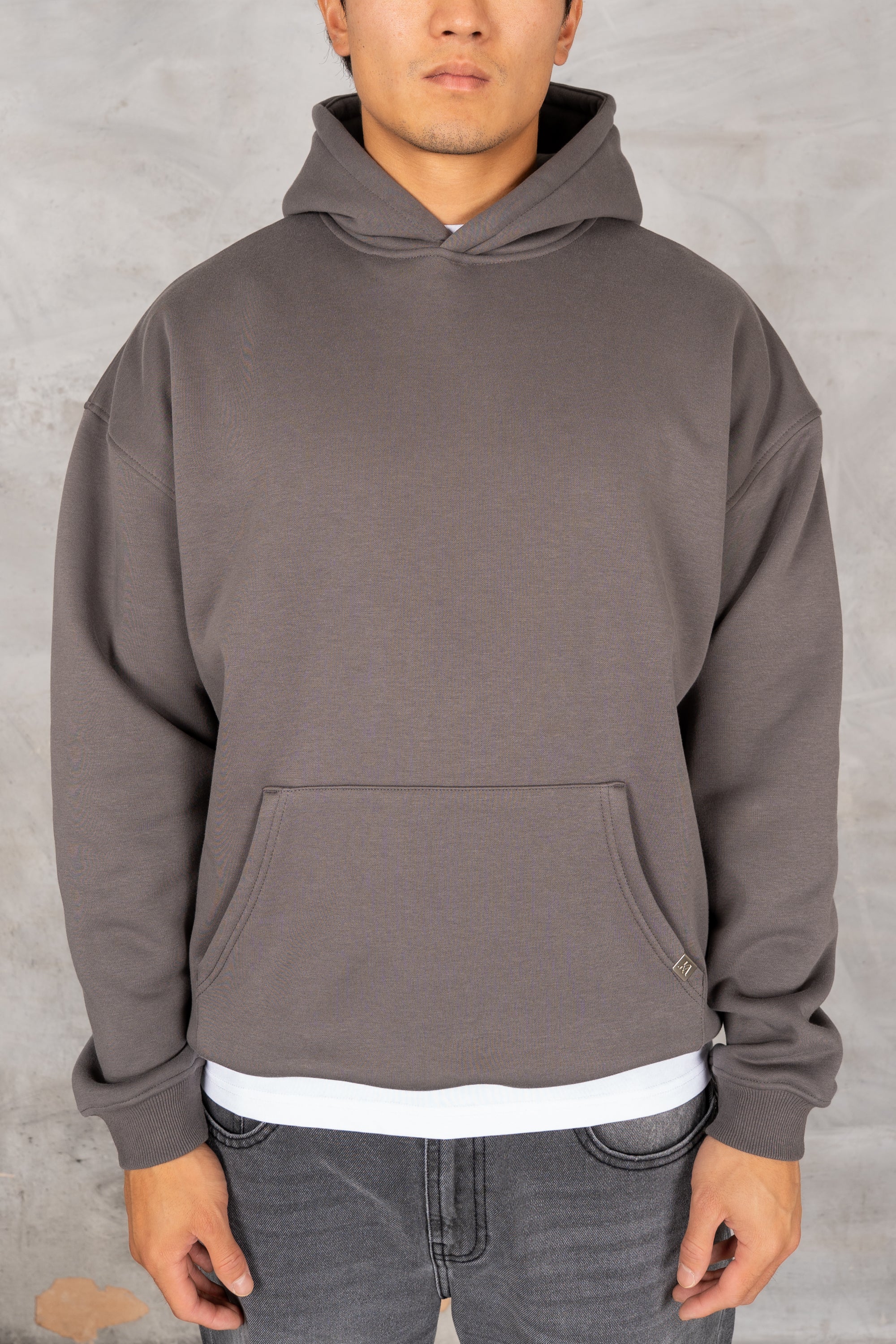 Dead or Alive Puff Print Hoodie - Charcoal