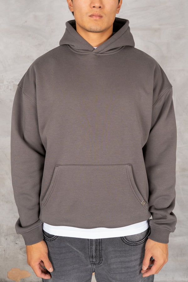 Dead or Alive Puff Print Hoodie - Charcoal