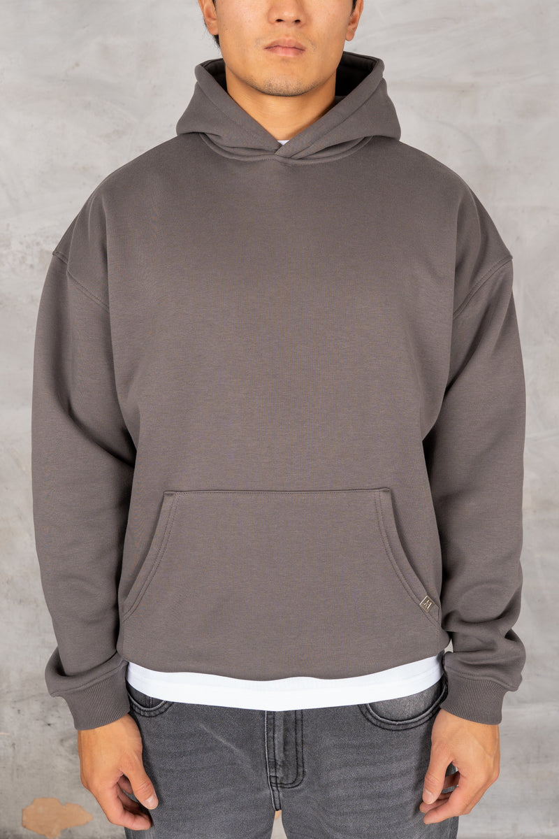 Dead or Alive Puff Print Hoodie - Charcoal