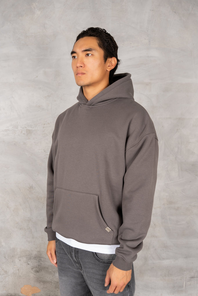 Dead or Alive Puff Print Hoodie - Charcoal