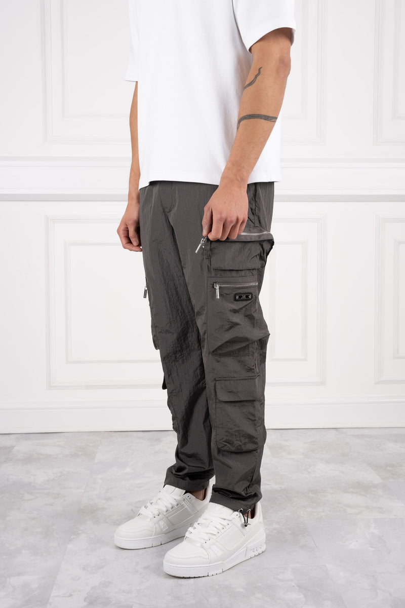 Electra Box Pocket Cargo Pants - Charcoal