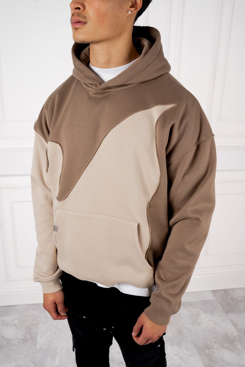 Flame Stitch Hoodie - Stone