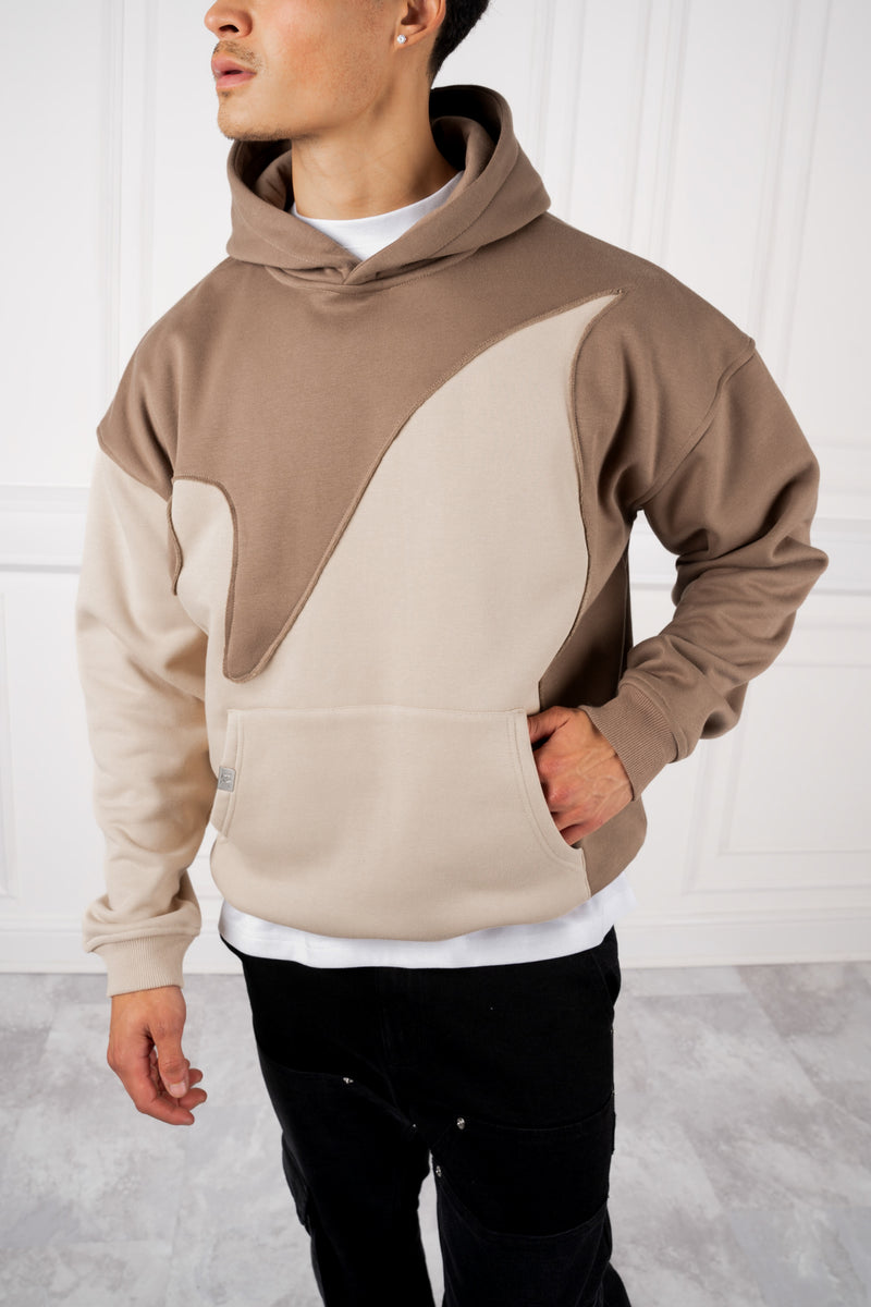 Flame Stitch Hoodie - Stone