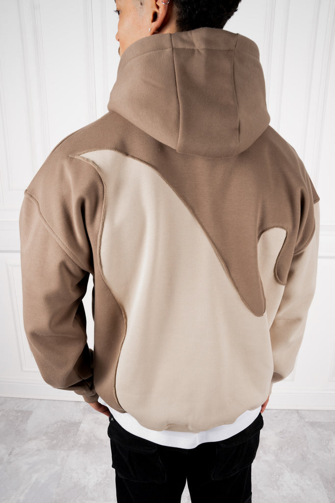 Flame Stitch Hoodie - Stone